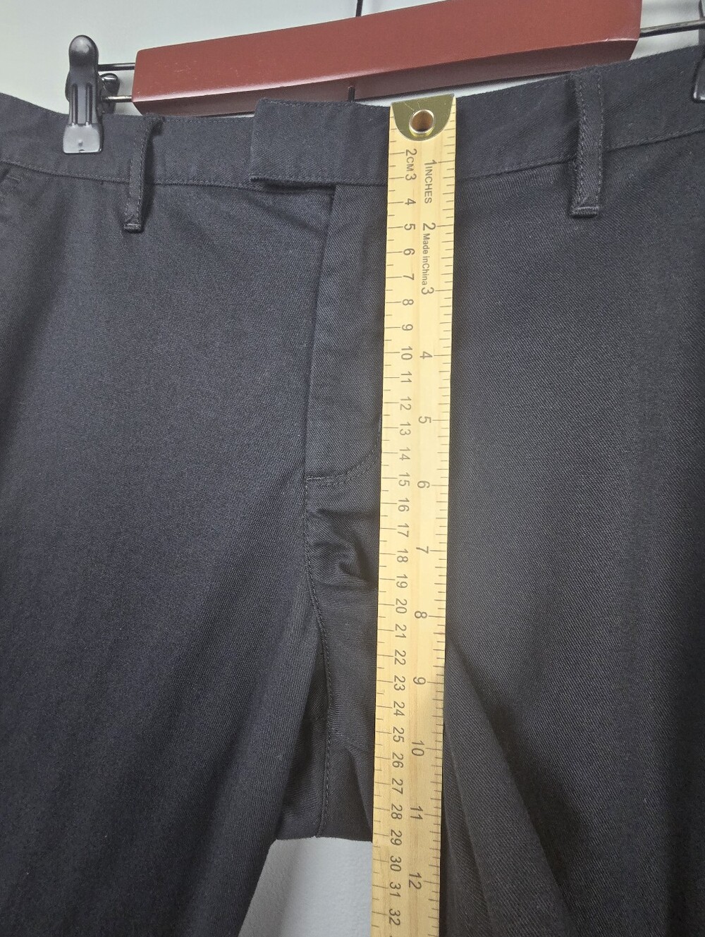 VANS Wide Leg Chino Pants Black Women Size 9 Baggy Casual Office Versatile - Picture 13 of 15